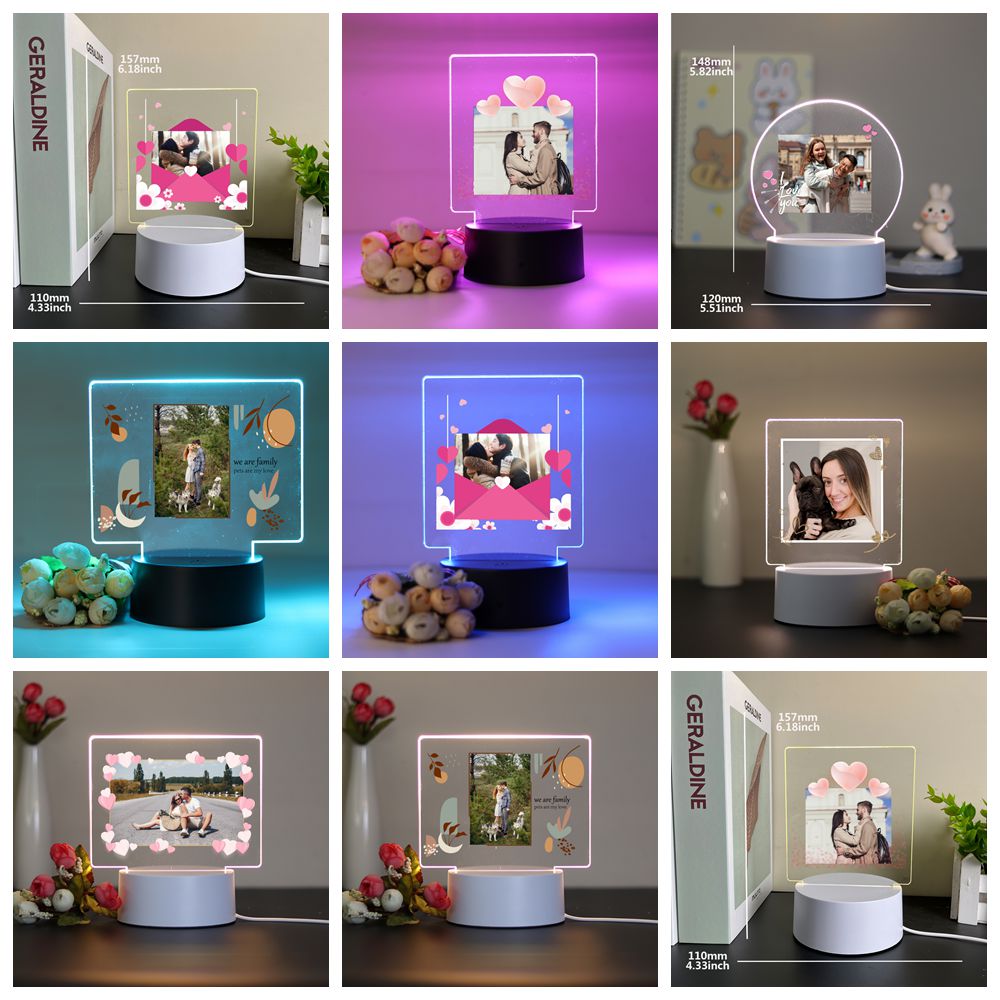 Lighting Decor Photos - 1 pz Personalizza Immagine fotografica personalizzata