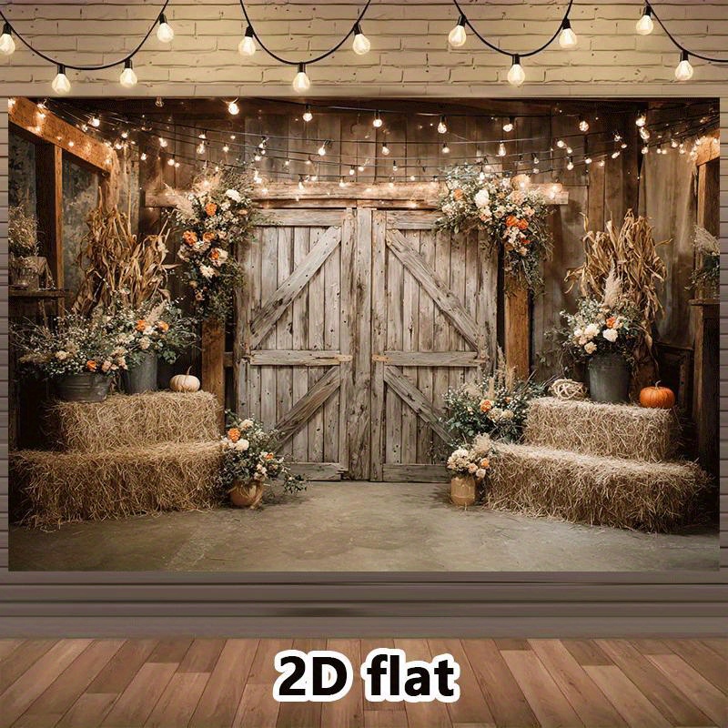 Lighting Decor Photos - Tappeto Rustico 2D per Matrimoni Autunnali,