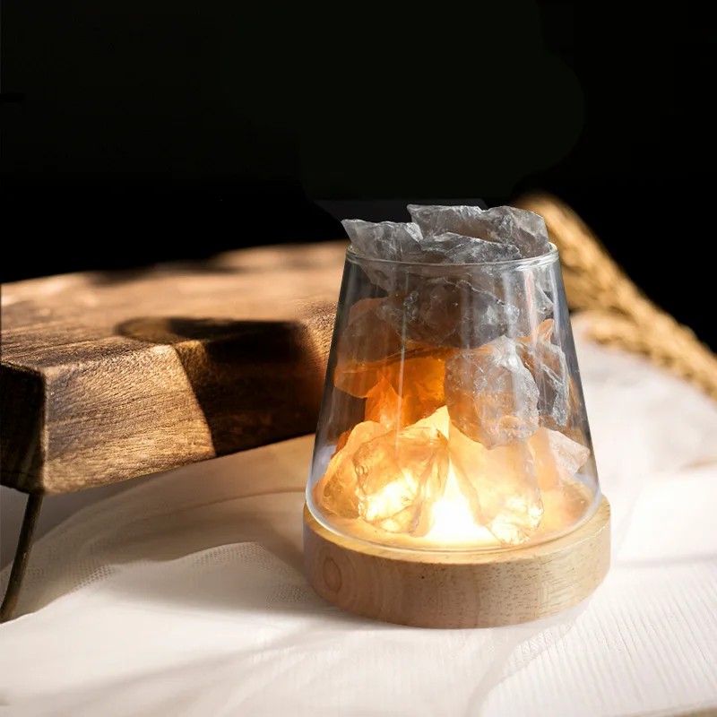 Himalayan Salt Lamp - D2 Novità naturale Lampada da tavolo