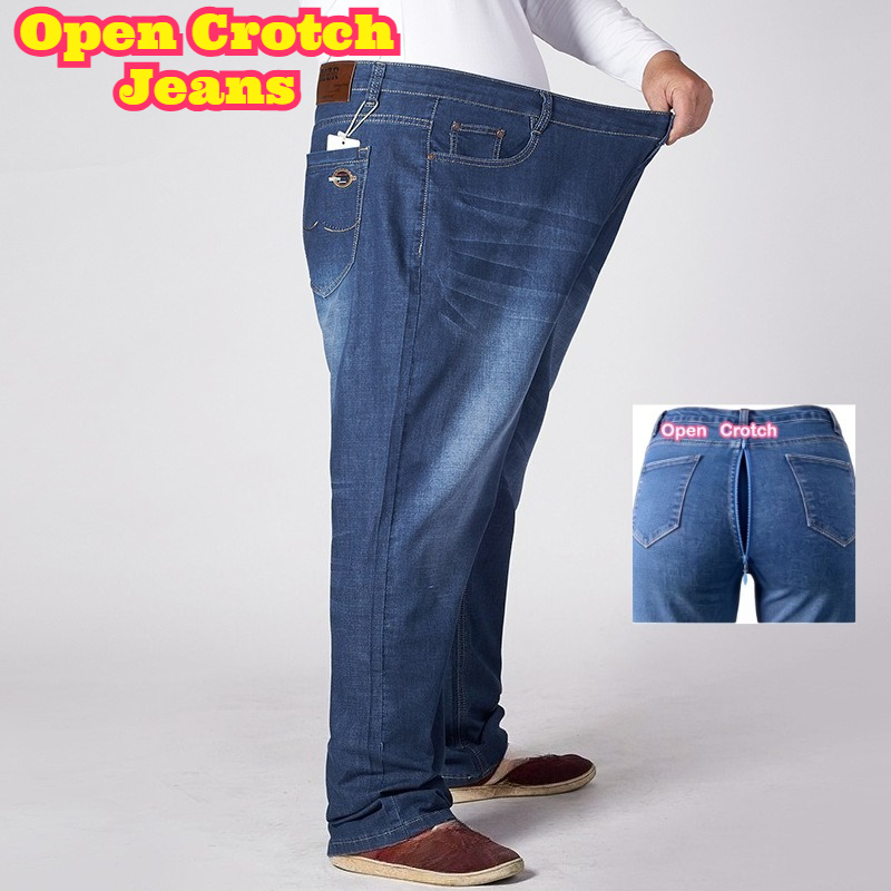 Lighting Visual - Jeans Elasticizzati da Uomo con Apertura