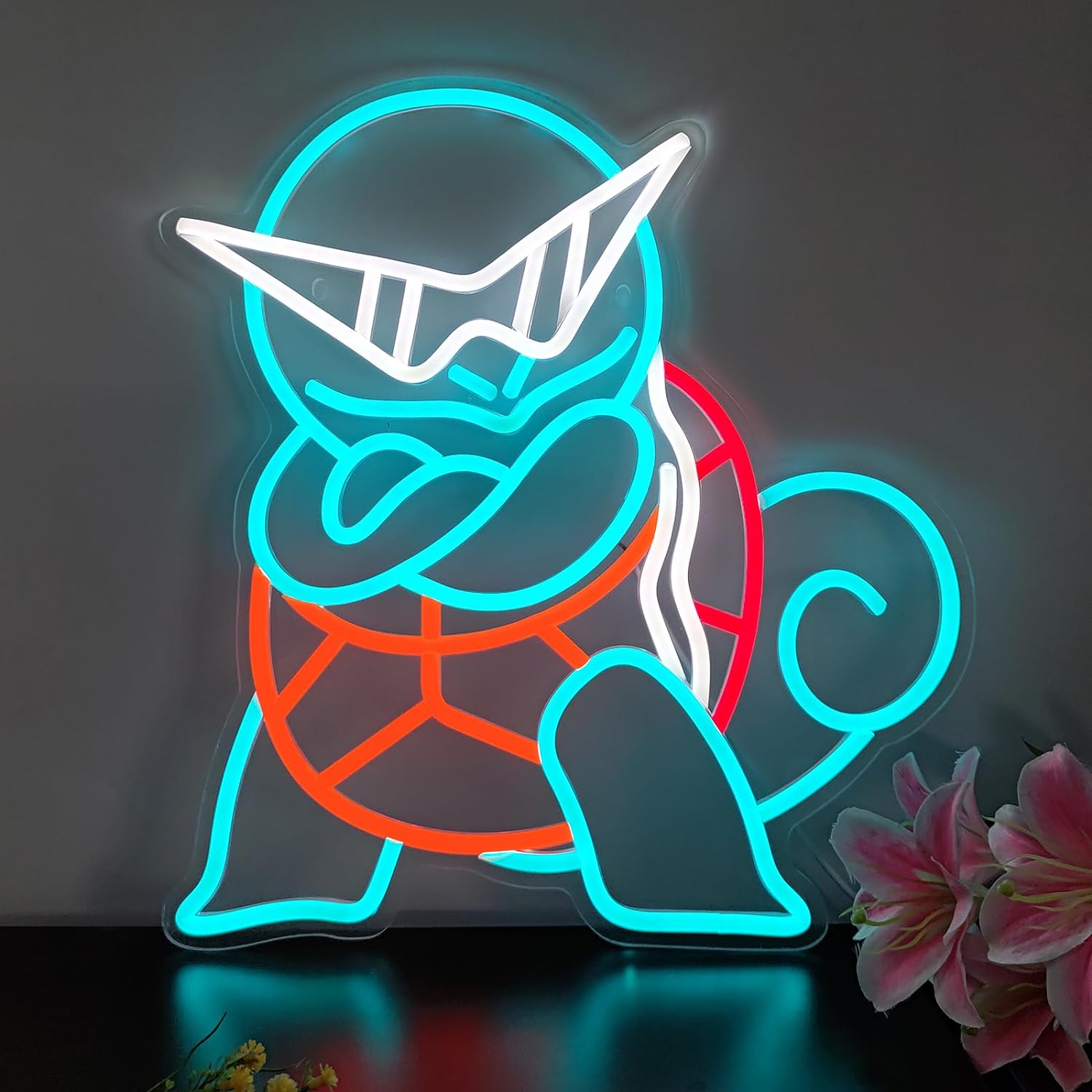 Lighting Decor For Diwali - Insegna al Neon LED Pokemon Squirtle,