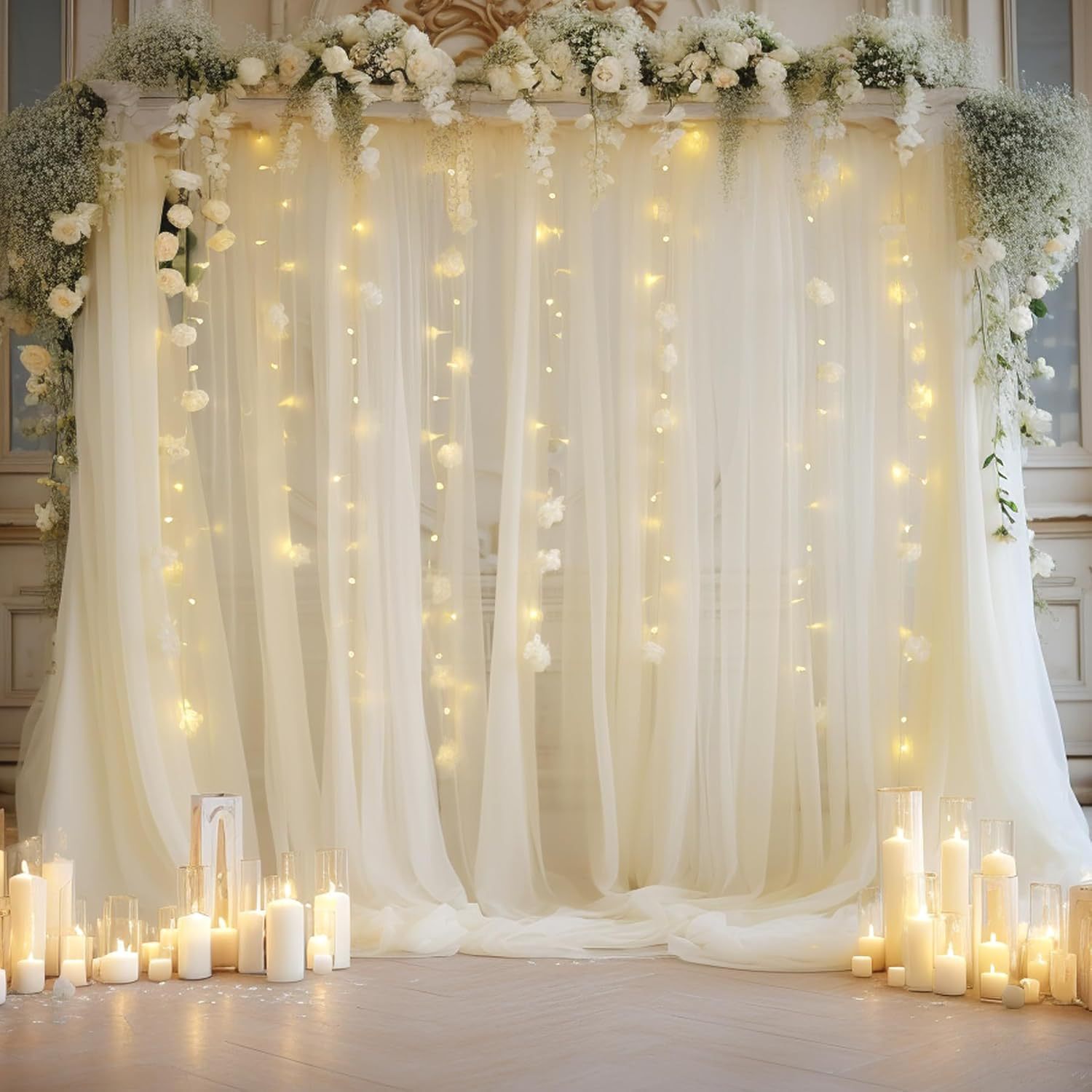 Lighting Decor Photos - Set di 2 Teli in Tulle