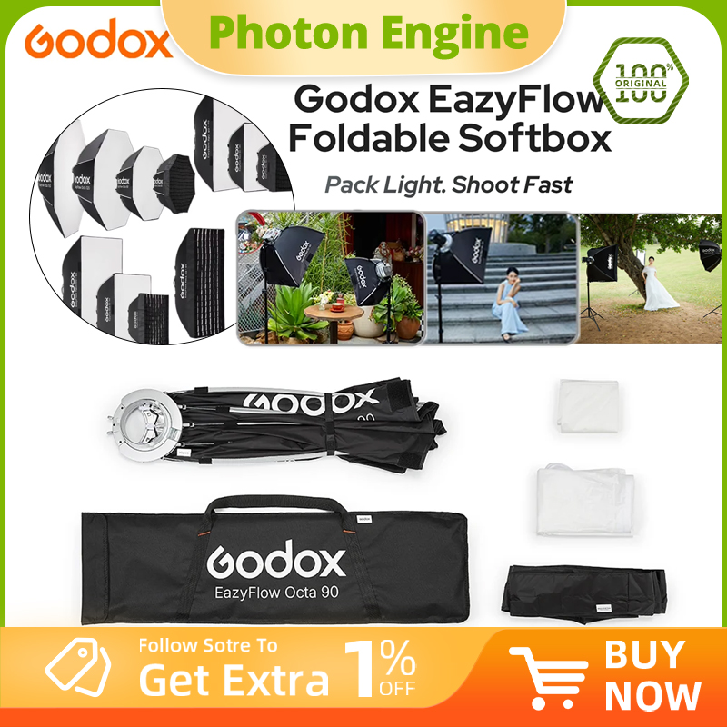 Lighting Gallery - Softbox pieghevole Godox serie EazyFlow con