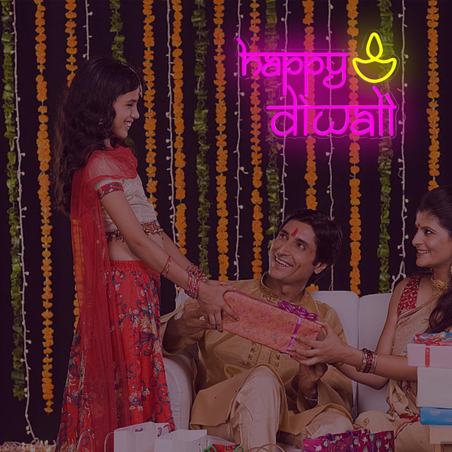 Insegna al Neon 'Happy Diwali' - Lighting Decor For Diwali recensione e prezzo