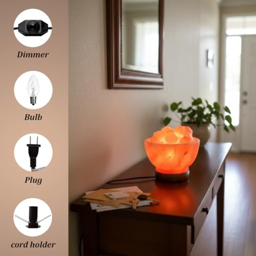 Lampada a ciotola di sale rosa - Himalayan Salt Lamp recensione e prezzo