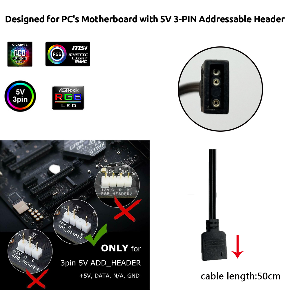 Striscia LED RGB 5V ARGB 3Pin  - Lighting Decoration Ideas recensione e prezzo